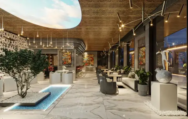 Skyven bar and lounge on the 62nd floor