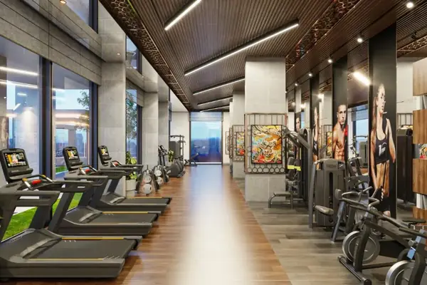 Skyven CrossFit area and gym, artist's impression