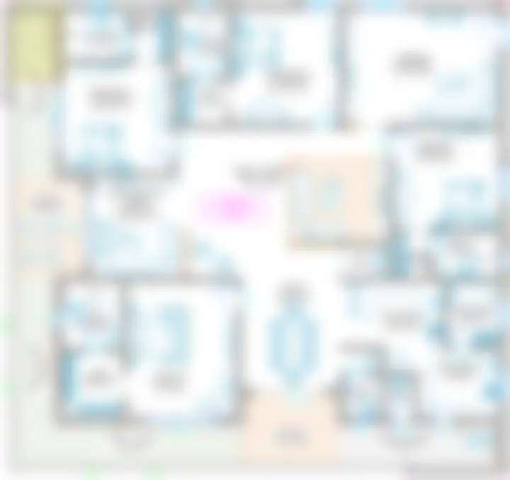 Skyven 4 BHK Type I floor plan, east facing, 5,896 sq ft (locked preview)